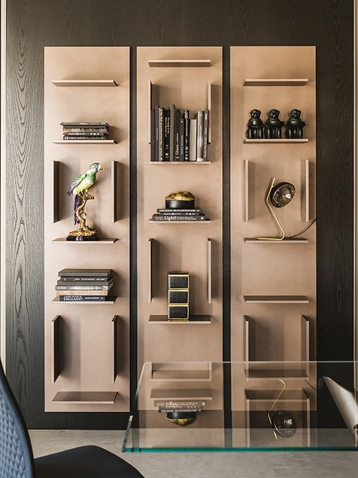 Libreria componibile a muro in legno Fifty di Cattelan Italia