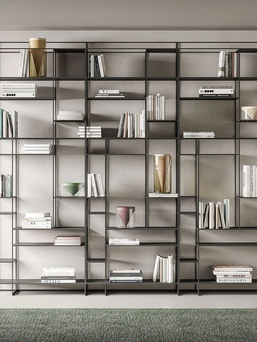 Libreria in metallo Levia di Ronda Design