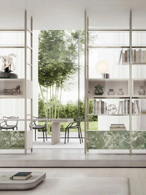Libreria divisoria Mida a soffitto di Doal