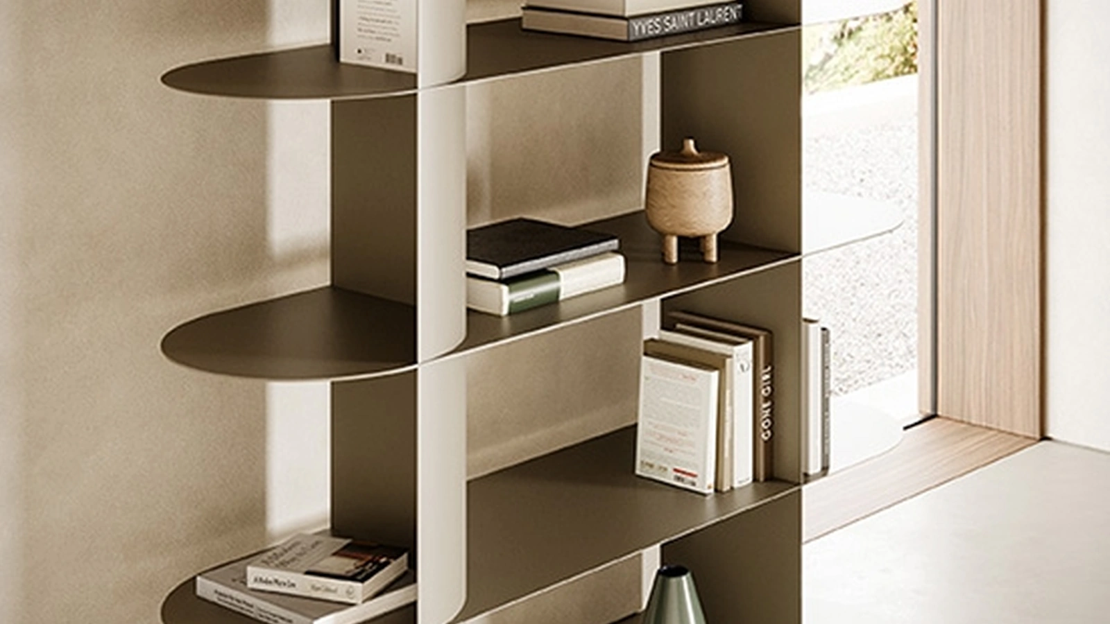 Libreria divisoria Zephir di Ronda Design