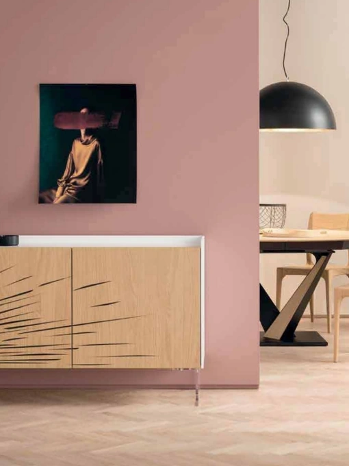 Madia moderna con ante in legno Clio1 di Alta Corte