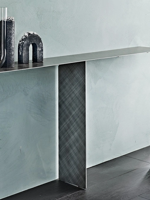Consolle di design in acciaio Tee di Cattelan Italia