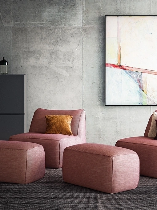 Poltroncina in tessuto imbottito Eden di Pianca