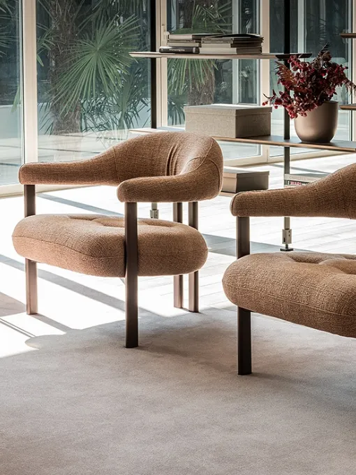 Poltrona in tessuto Greta Lounge di Cattelan Italia