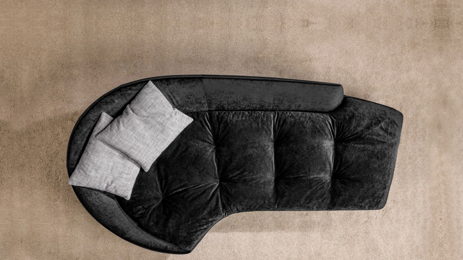 Divano di design in tessuto Boè di Desirèe