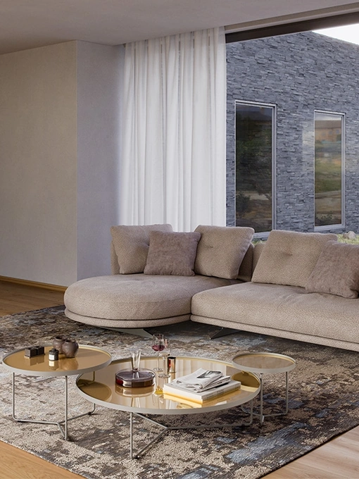 Divano con penisola Douglas di Cattelan Italia
