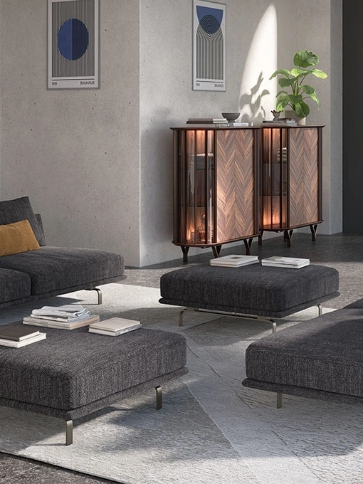 Divano lineare Hayden di Cattelan Italia