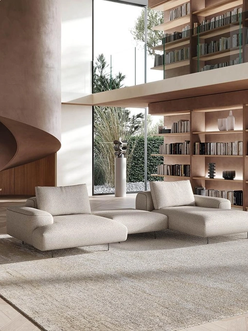 Divano con penisola Limitless di Felis