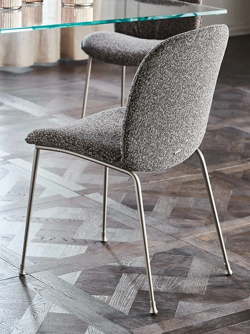 Sedia in tessuto con struttura in metallo Tina di Cattelan Italia