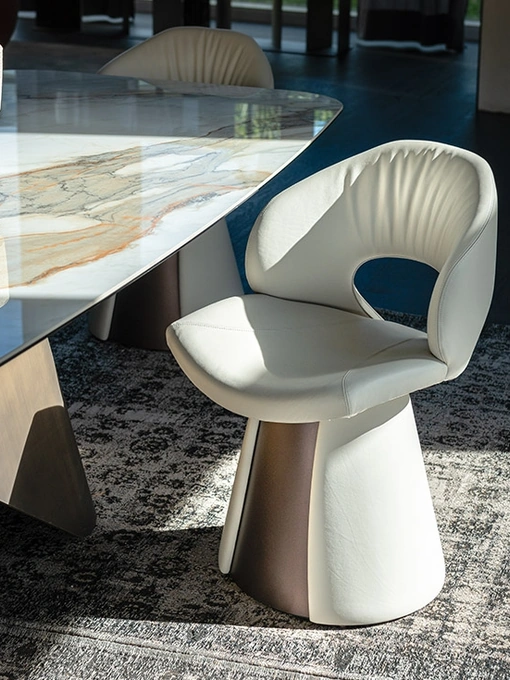 Sedia Dafne in pelle di Cattelan Italia