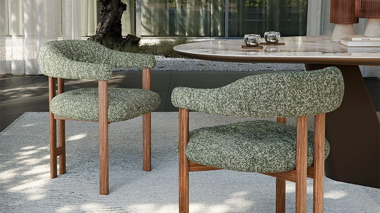 Sedia Greta in tessuto imbottito di Cattelan Italia