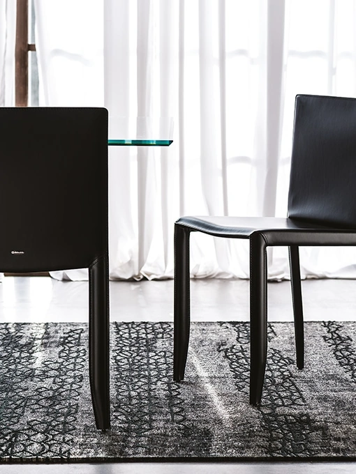 Sedia in cuoio Piuma Edition di Cattelan Italia