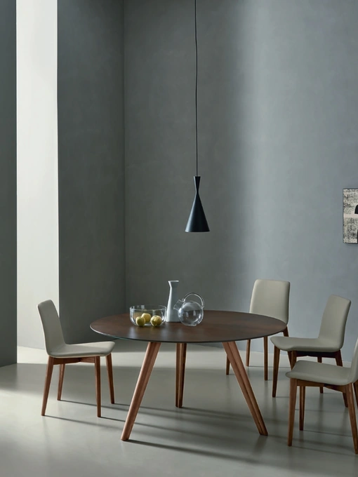 Tavolo Bistrot in ceramica Ossido Bruno di Sangiacomo
