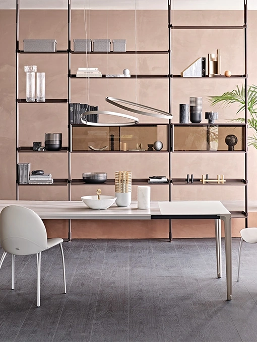 Tavolo allungabile con piano in ceramica Boulevard Keramik Drive di Cattelan Italia