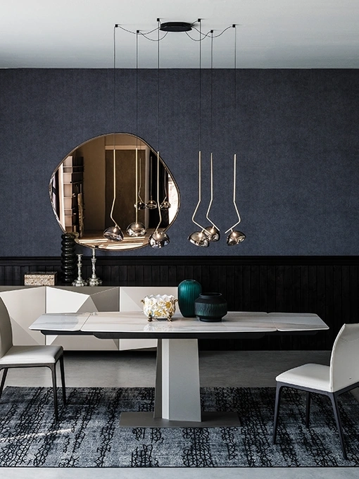 Tavolo con piano in ceramica allungabile Duffy Keramik Drive di Cattelan Italia