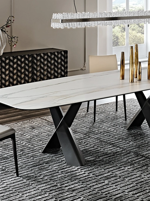 Tavolo con piano in ceramica Mad Max Keramik di Cattelan Italia