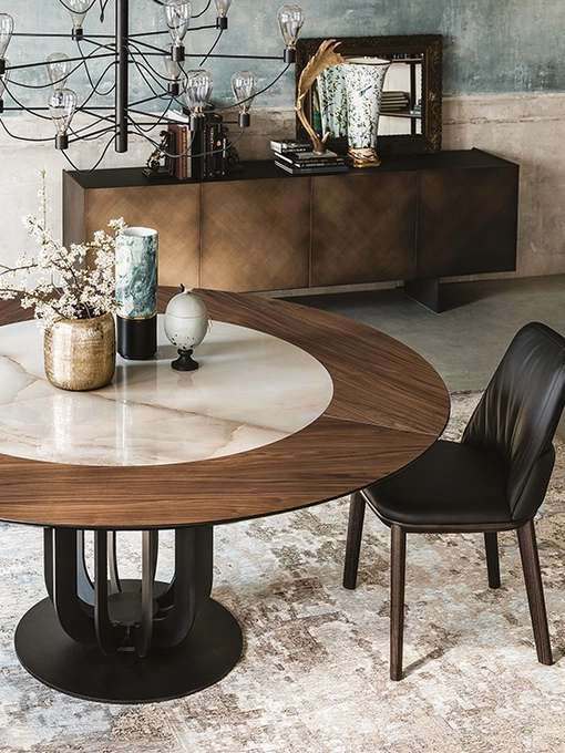 Tavolo Soho Ker-Wood in legno e ceramica di Cattelan Italia