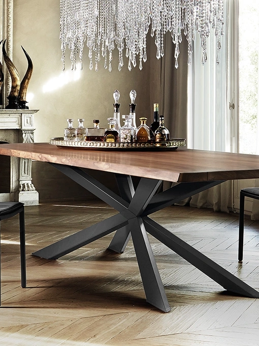 Tavolo Spyder Wood di Cattelan Italia
