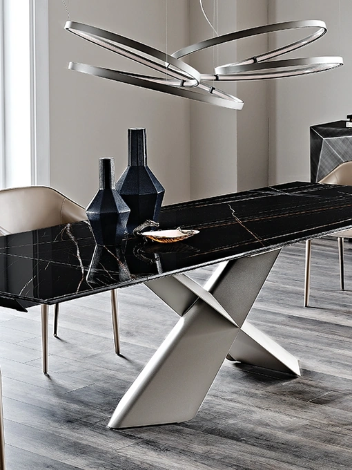 Tavolo allungabile con piano in ceramica Tyron Keramik Drive di Cattelan Italia