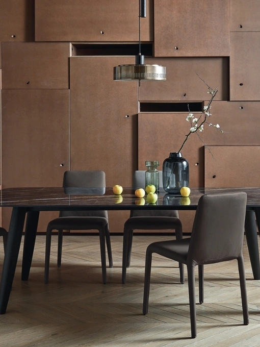 Tavolo Convivio in Ceramica Noir Desire di Sangiacomo