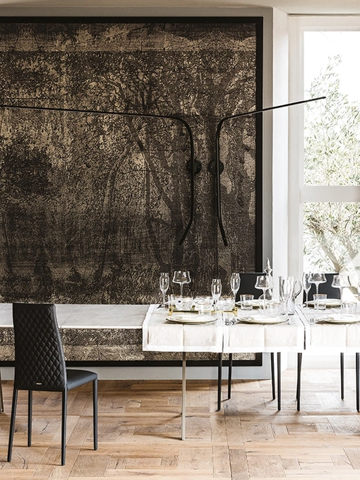 Consolle allungabile con piano in ceramica Convivium di Cattelan Italia
