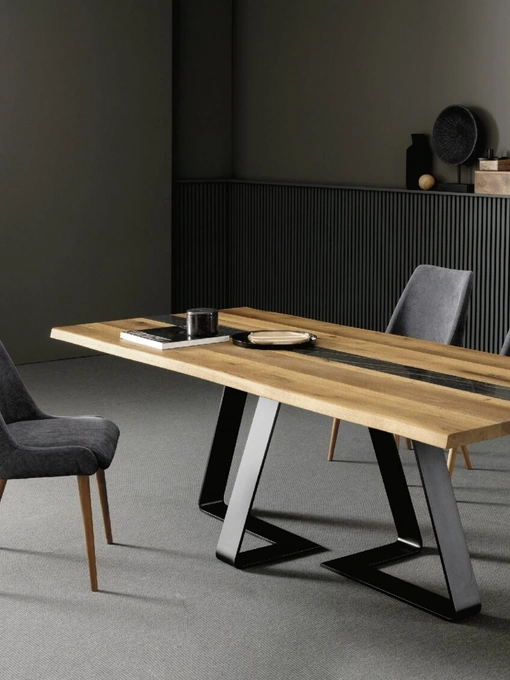 Tavolo Double in rovere massello di Alta Corte