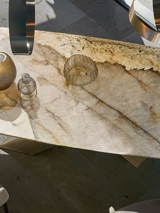 Tavolo Living Marmo di Riflessi