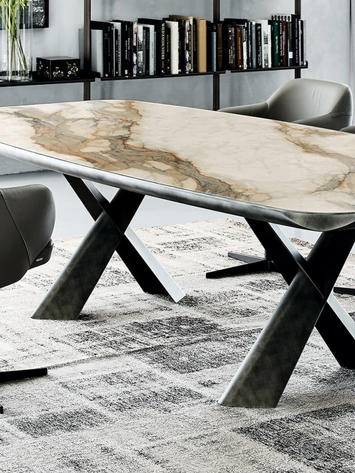 Tavolo con piano in ceramica raffinata Mad Max Keramic Premium di Cattelan Italia