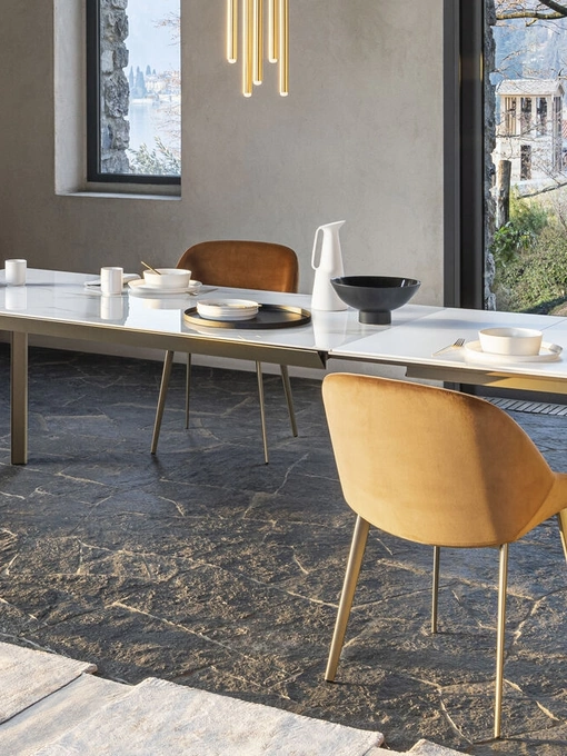 Tavolo allungabile Manhattan Ceramica di Riflessi