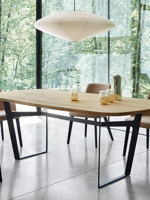 Tavolo Obi Rovere Nodato Naturale di Sangiacomo