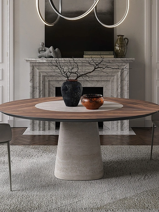 Tavolo Rado Ker-Wood Round di Cattelan Italia