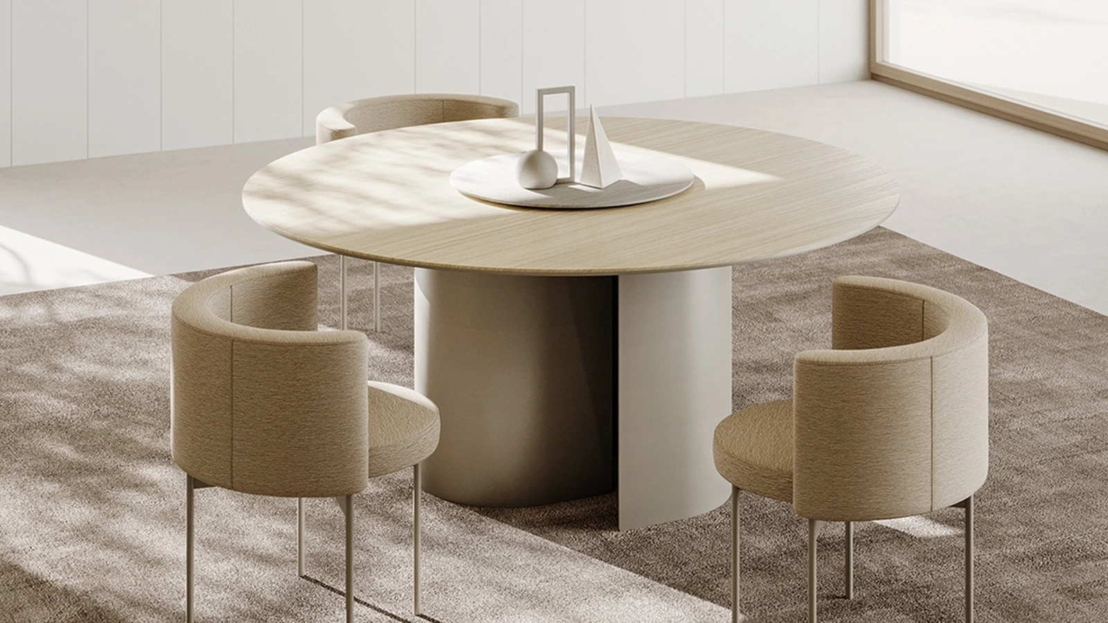 Tavolo Roshi Round di Ronda Design