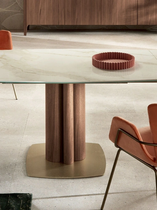 Tavolo allungabile in ceramica Towe di Riflessi
