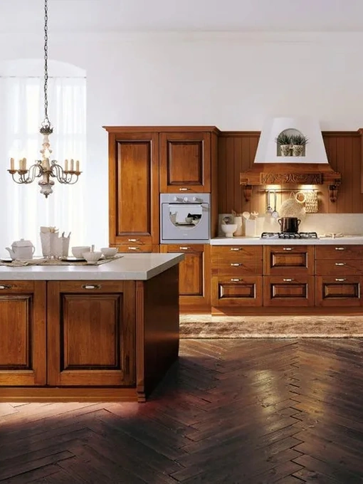 Cucina Classica con penisola Castellana 06 di Ar-Tre