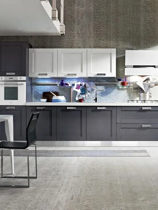 Cucina Classica lineare in legno laccato Signoressa 03 di Ar-Tre