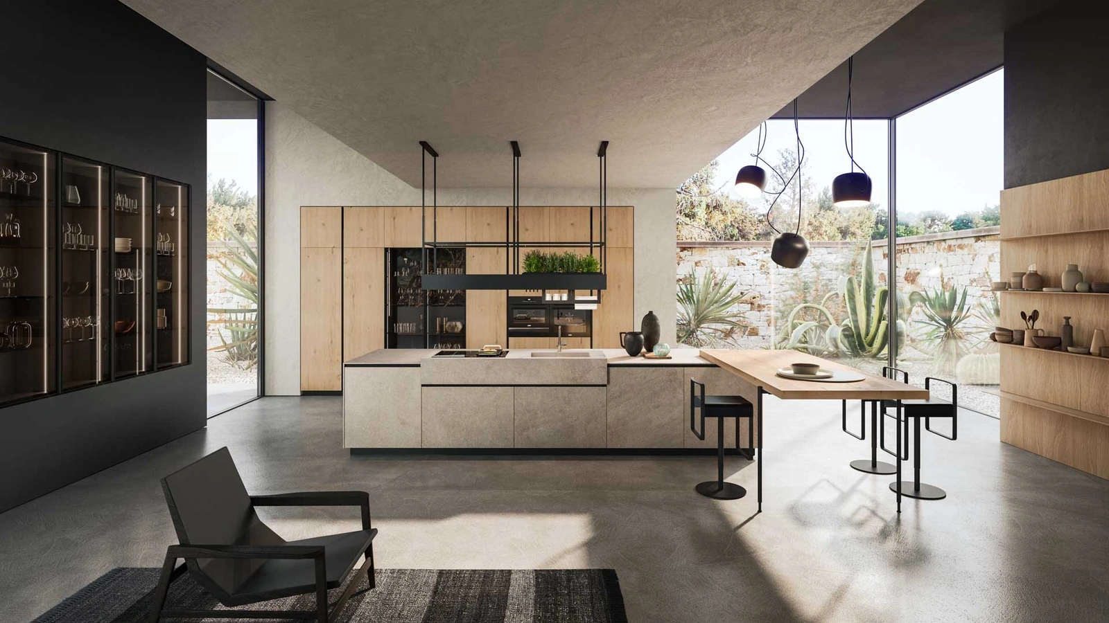 Cucina Design con isola Ak 04 03 di Arrital