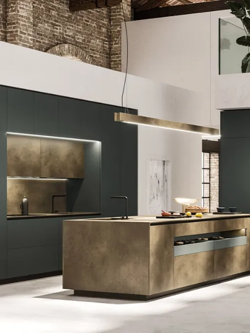 Cucina Design con isola Ak Project 05 di Arrital