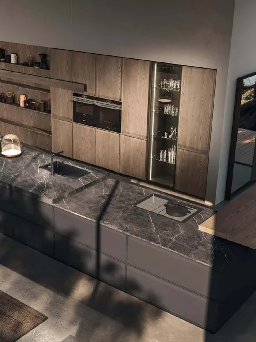 Cucina Design con isola Ak 07 01 di Arrital