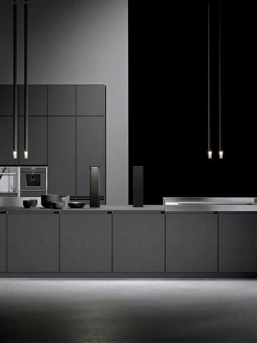 Cucina Design AkB 08 01 in Fenix Piombo di Arrital