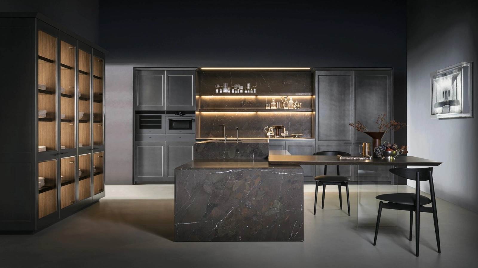 Cucina Design con isola Telero Project 2 di Euromobil