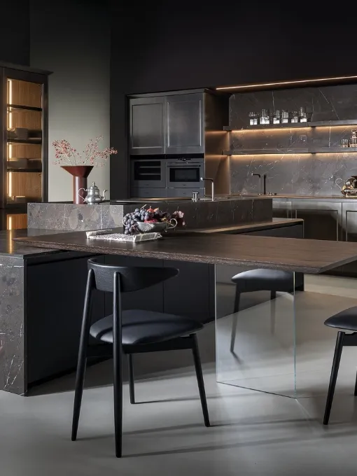 Cucina Design con isola Telero Project 2 di Euromobil