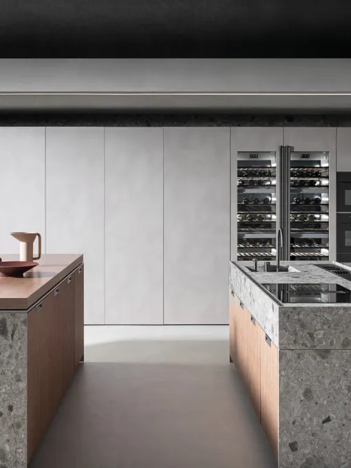 Cucina Design con doppia isola Lain Project 2 di Euromobil
