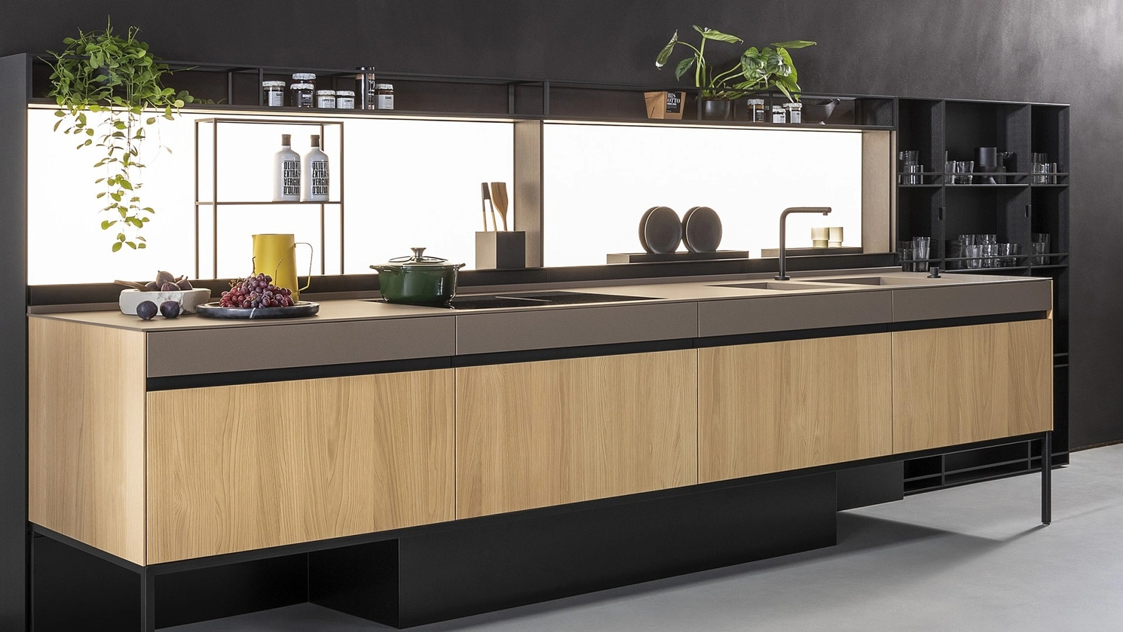 Cucina Design lineare Sei Project 4 di Euromobil
