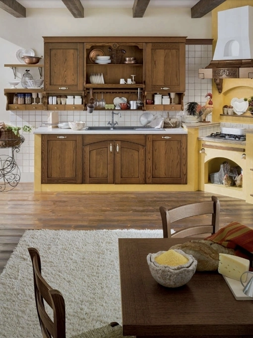 Cucina angolare in Muratura Signoressa 02 di Ar-Tre