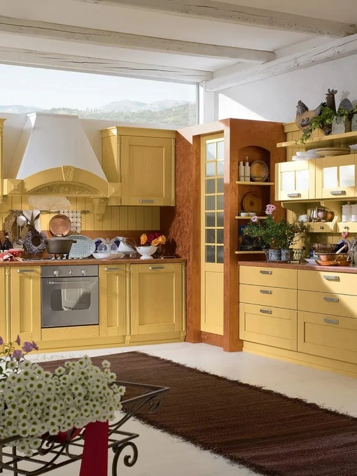 Cucina angolare in Muratura Signoressa 03 di Ar-Tre