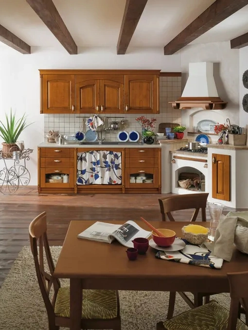 Cucina angolare in Muratura Signoressa 04 di Ar-Tre