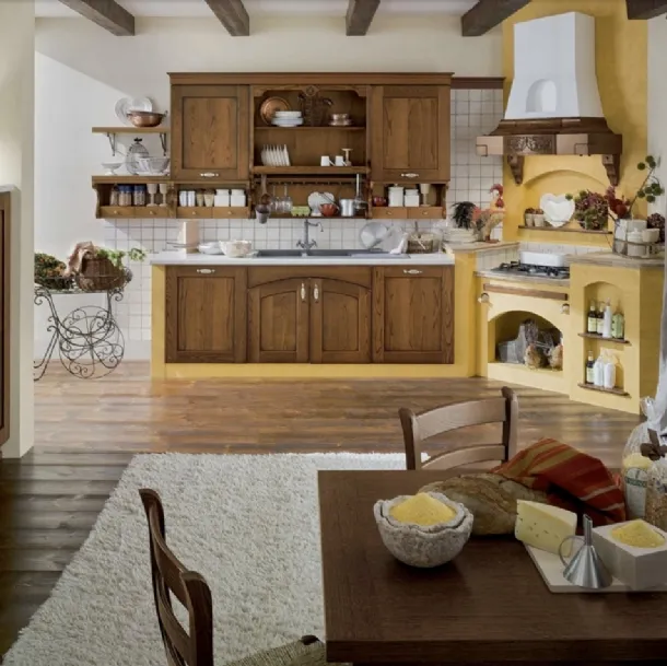 Cucina angolare in Muratura Duchessa 01 di Ar-Tre
