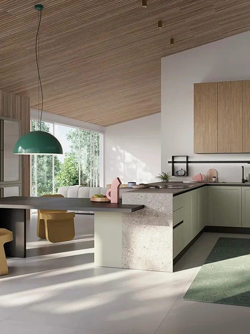 Cucina Moderna con penisola Elite 03 di Ar-Tre