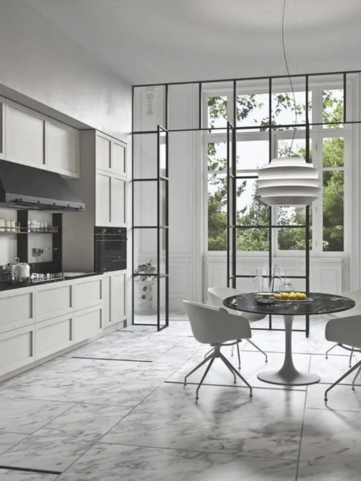 Cucina Moderna lineare in legno laccato Infinity 03 di Ar-Tre