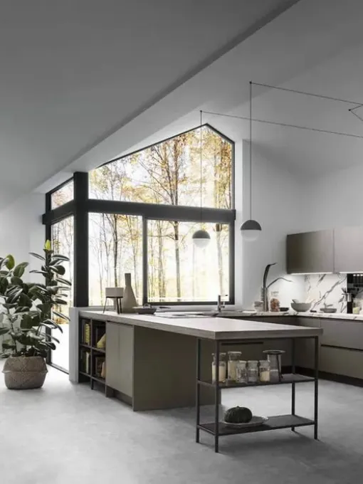 Cucina Moderna con penisola Sky 04 di Ar-Tre